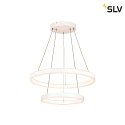SLV Luminaire à suspension ONE DOUBLE PHASE UP/DOWN 2 voies, CCT Switch IP20, blanche gradable