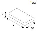 SLV Accessories for LED Strip GRAZIA 60 Straight coupler, IP20