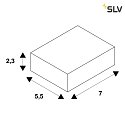 SLV Molla di montaggio GRAZIA 20 2 pezzi Alluminio, Cromo