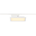 SLV 1-Phasen LED Flchen-Strahler PANEL TRACK, Eckig, 15x30cm, 230V / 450mA, 18W 3000K 1800lm, CRi >90, Wei