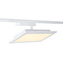 SLV 1-Phasen LED Flchen-Strahler PANEL TRACK, Eckig, 15x30cm, 230V / 450mA, 18W 3000K 1800lm, CRi >90, Wei