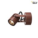 SLV Luminaire mural d'extérieur LED SPOT SP IP55, rouille, transparent
