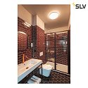 SLV Wall / Ceiling luminaire SIMA, round, dimmable, 3000K, 2150lm, IP44, white