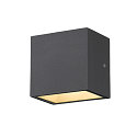 SLV Luminaire mural dextrieur SITRA S WL SINGLE Bas, CCT Switch IP65, anthrazit 