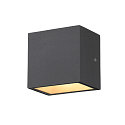SLV Luminaire mural dextrieur SITRA S WL SINGLE Bas, CCT Switch IP65, anthrazit 