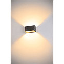 SLV Luminaire mural dextrieur SITRA M WL UP/DOWN CCT Switch, commutable IP65, anthrazit 