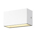 SLV Luminaire mural dextrieur SITRA M WL UP/DOWN CCT Switch, commutable IP65, blanche 