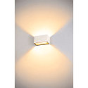 SLV Luminaire mural dextrieur SITRA M WL UP/DOWN CCT Switch, commutable IP65, blanche 
