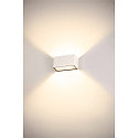 SLV Luminaire mural dextrieur SITRA M WL UP/DOWN CCT Switch, commutable IP65, blanche 