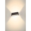 SLV Luminaire mural dextrieur SITRA L WL UP/DOWN CCT Switch, commutable IP65, anthrazit 