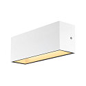 Luminaire mural dextrieur SITRA L WL UP/DOWN CCT Switch, commutable IP65, blanche 