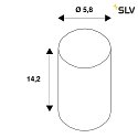 SLV LED Lamp ST58 E27, 7,5W, 2700K, CRI90, 320°, transparent