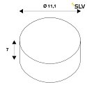 SLV Ampoule LED PAR111 GU10 12,5W 900lm 2700K 10° CRI 90 gradable
