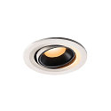 LED Ceiling recessed luminaire NUMINOS MOVE S, 2700K, 55, white/black