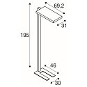 Floor lamp WORKLIGHT, 79W, 4000K, 80°, black