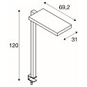 SLV Tischleuchte WORKLIGHT, 79W, 4000K, 80, wei