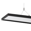 Luci a sospesione WORKLIGHT DALI su / giù, controllabile da DALI, UGR < 19 IP20, nero dimmerabile