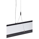 Luci a sospesione WORKLIGHT DALI su / giù, controllabile da DALI, UGR < 19 IP20, nero dimmerabile
