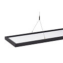 Luci a sospesione WORKLIGHT DALI su / giù, controllabile da DALI, UGR < 19 IP20, nero dimmerabile