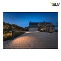 SLV Outdoor LED Stehleuchte ESKINA FRAME 125 DOUBLE CCT, IP65 IK06, 125cm, 27W 3000/4000K 95°/95°, verstellbar, anthrazit
