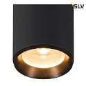 SLV Plafoniera NUMINOS DALI XL controllabile da DALI IP20, nero dimmerabile