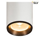 SLV LED 3-Phasen StrahlerNUMINOS® DALI XL, 36W, 2700K, 24°, Weiß / Schwarz