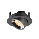 SLV LED Ceiling recessed luminaire NUMINOS GIMBLE XS, 2700K, 20, black/chrome