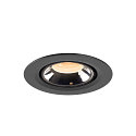 SLV LED Ceiling recessed luminaire NUMINOS GIMBLE XS, 2700K, 20, black/chrome