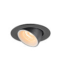 SLV LED Ceiling recessed luminaire NUMINOS GIMBLE XS, 2700K, 55, black/white
