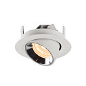 SLV LED Ceiling recessed luminaire NUMINOS GIMBLE XS, 2700K, 55, white/chrome