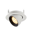 SLV LED Deckeneinbauleuchte NUMINOS GIMBLE XS, 3000K, 55, Wei / Schwarz