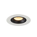 SLV LED Deckeneinbauleuchte NUMINOS GIMBLE XS, 3000K, 55, Wei / Schwarz