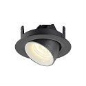 SLV LED Deckeneinbauleuchte NUMINOS GIMBLE XS, 4000K, 20, Schwarz / Wei