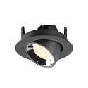 SLV LED Deckeneinbauleuchte NUMINOS GIMBLE XS, 4000K, 55, Schwarz / Chrom