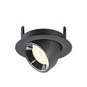 SLV LED Deckeneinbauleuchte NUMINOS GIMBLE XS, 4000K, 55, Schwarz / Chrom