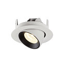 SLV Apparecchio da incasso a soffitto NUMINOS GIMBLE XS, Nero, Bianco