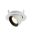 SLV Apparecchio da incasso a soffitto NUMINOS GIMBLE XS, Nero, Bianco