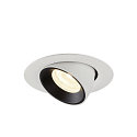 SLV Apparecchio da incasso a soffitto NUMINOS GIMBLE XS, Nero, Bianco