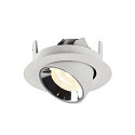 SLV LED Ceiling recessed luminaire NUMINOS GIMBLE XS, 4000K, 20, white/chrome