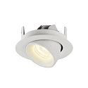 SLV LED Ceiling recessed luminaire NUMINOS GIMBLE XS, 4000K, 40, white