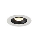 SLV LED Ceiling recessed luminaire NUMINOS GIMBLE XS, 4000K, 55, white/black