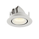 SLV LED Ceiling recessed luminaire NUMINOS GIMBLE XS, 4000K, 55, white