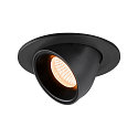 LED Ceiling recessed luminaire NUMINOS GIMBLE S, 2700K, 55, black