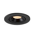 SLV LED Ceiling recessed luminaire NUMINOS GIMBLE S, 2700K, 55, black