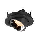 SLV LED Ceiling recessed luminaire NUMINOS GIMBLE S, 2700K, 55, black/chrome