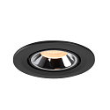 SLV LED Ceiling recessed luminaire NUMINOS GIMBLE S, 2700K, 55, black/chrome
