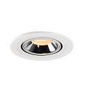 SLV LED Ceiling recessed luminaire NUMINOS GIMBLE S, 2700K, 20, white/chrome