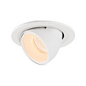 LED Ceiling recessed luminaire NUMINOS GIMBLE S, 2700K, 40, white