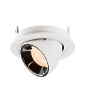 SLV LED Ceiling recessed luminaire NUMINOS GIMBLE S, 2700K, 40, white/chrome