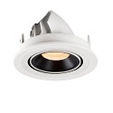 SLV LED Ceiling recessed luminaire NUMINOS GIMBLE S, 2700K, 55, white/black